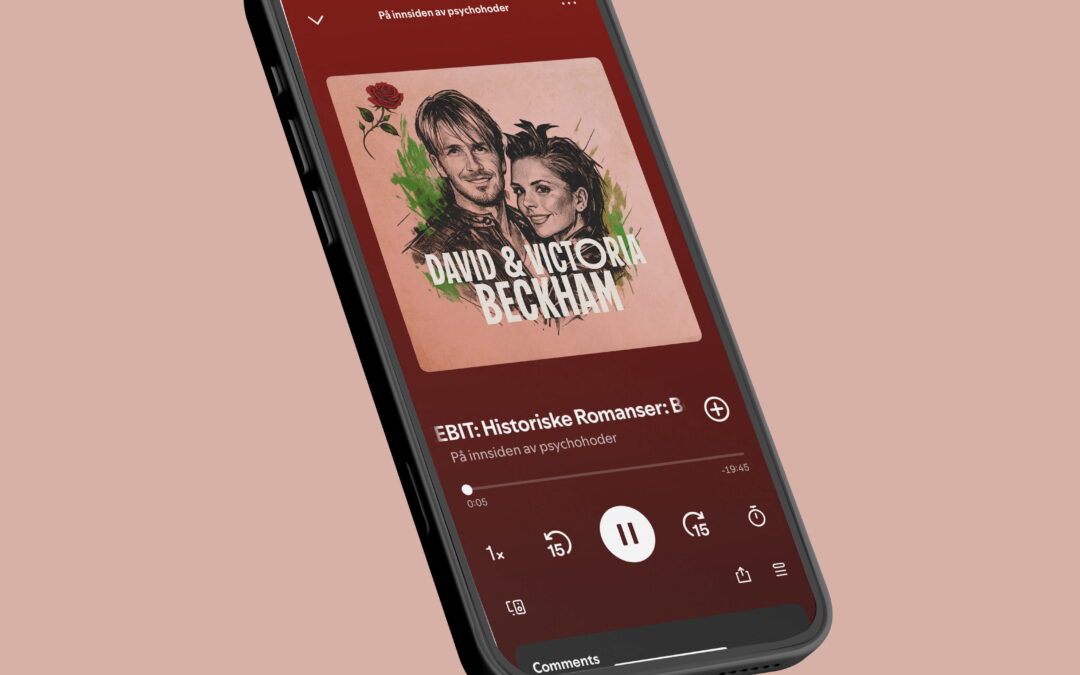 Visuelt uttrykk for noen av Norges mest populære podkaster